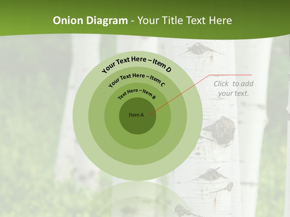 A Group Of White Birch Trees With Green Grass In The Background PowerPoint Template