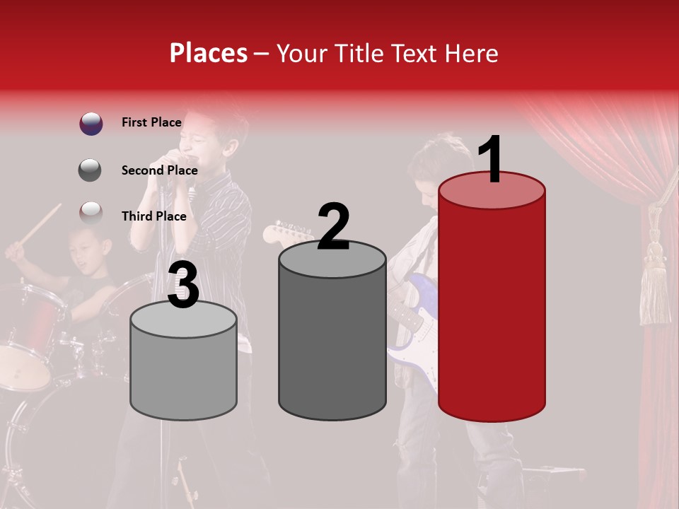 Music Musical Caucasian PowerPoint Template