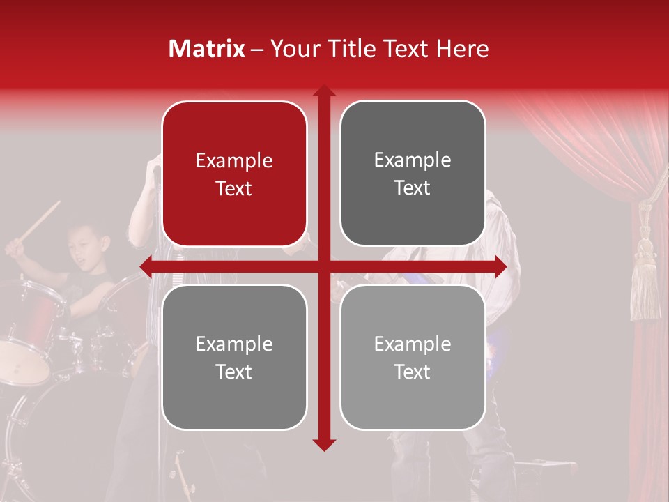 Music Musical Caucasian PowerPoint Template