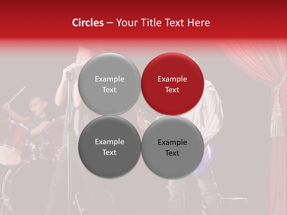 Music Musical Caucasian PowerPoint Template