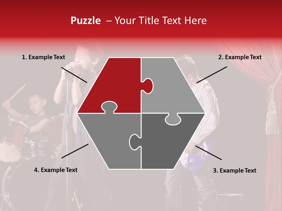 Music Musical Caucasian PowerPoint Template