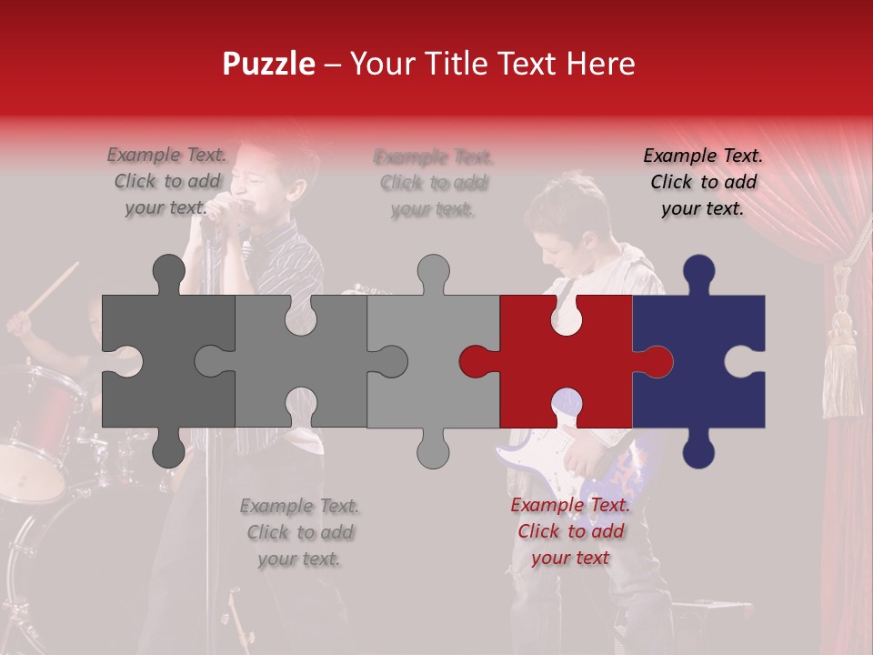 Music Musical Caucasian PowerPoint Template