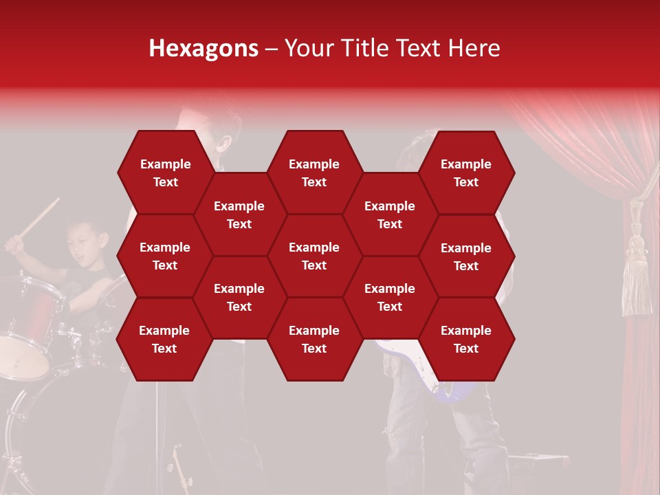 Music Musical Caucasian PowerPoint Template