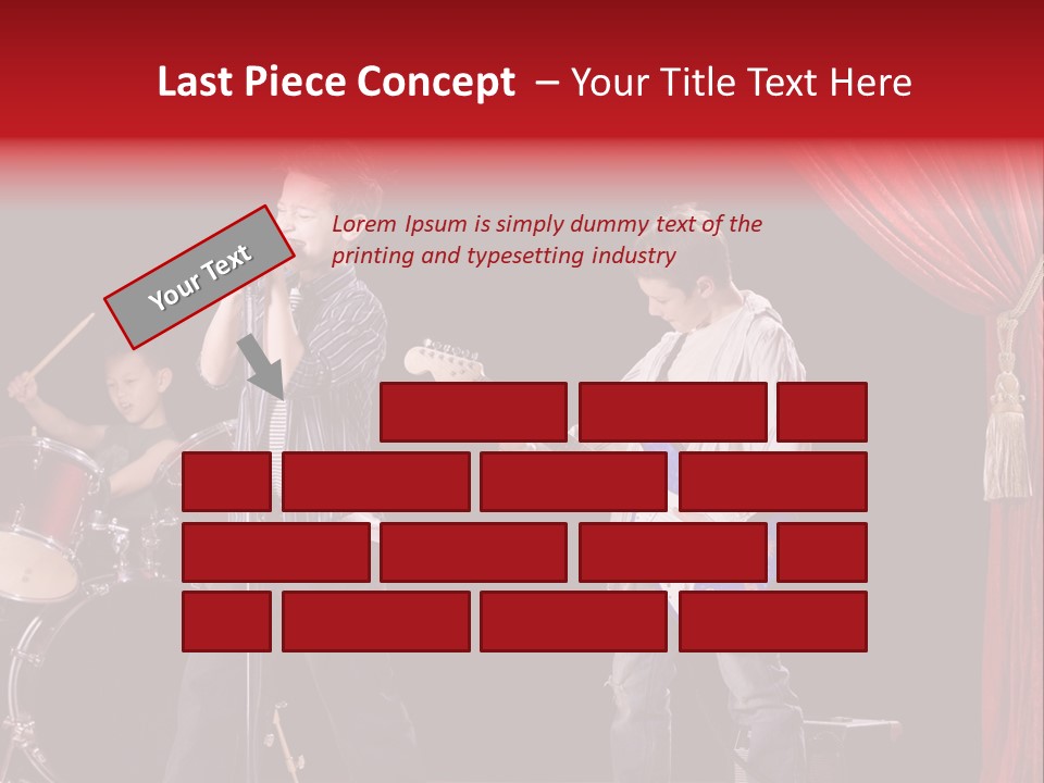 Music Musical Caucasian PowerPoint Template