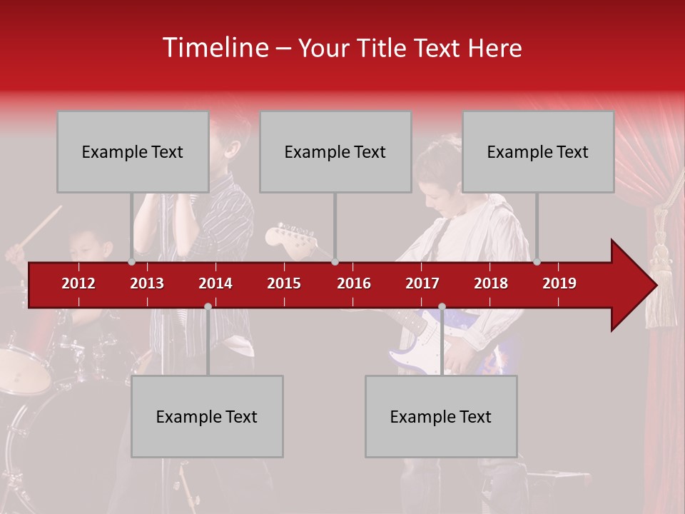 Music Musical Caucasian PowerPoint Template