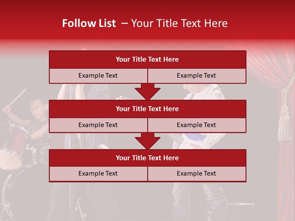 Music Musical Caucasian PowerPoint Template