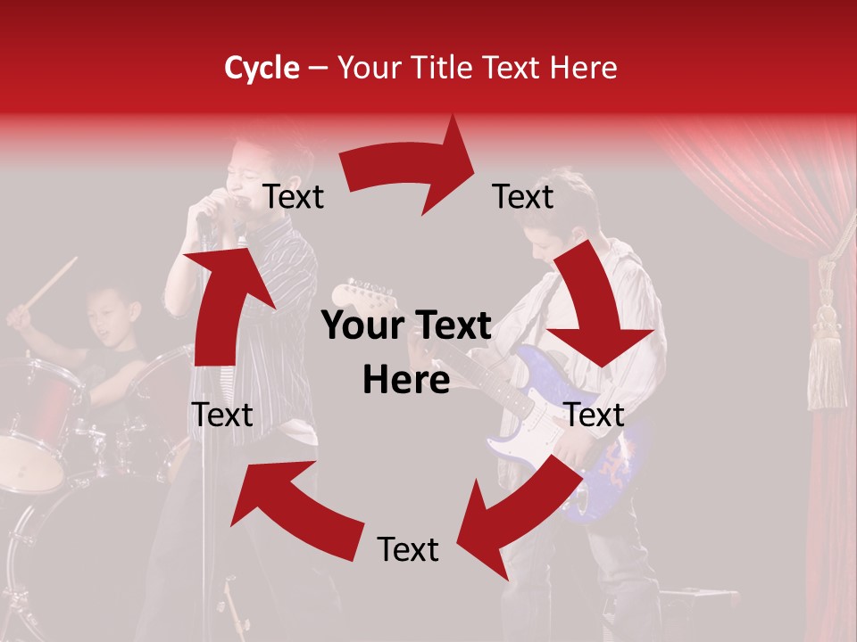 Music Musical Caucasian PowerPoint Template