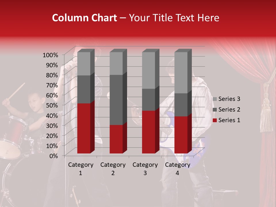 Music Musical Caucasian PowerPoint Template