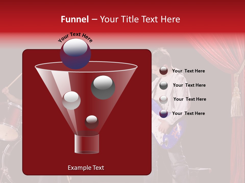 Music Musical Caucasian PowerPoint Template