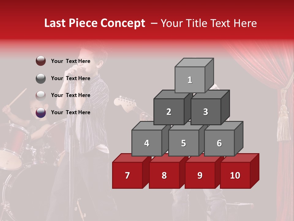 Music Musical Caucasian PowerPoint Template