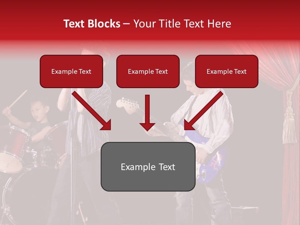 Music Musical Caucasian PowerPoint Template