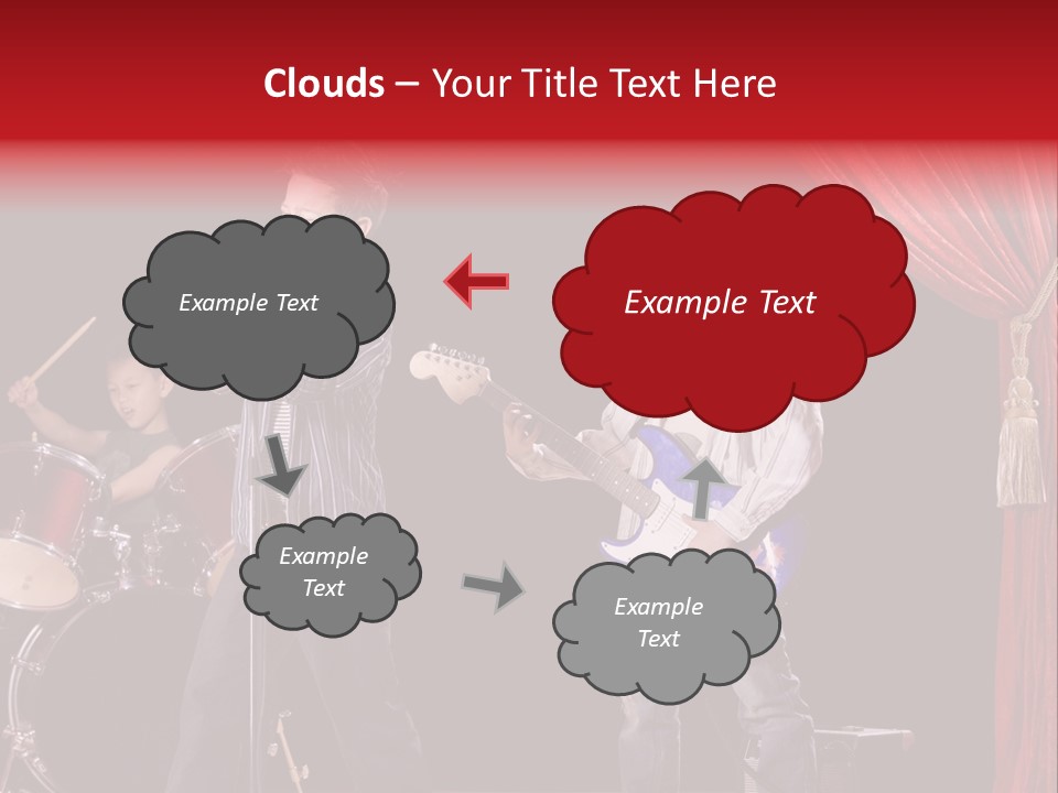 Music Musical Caucasian PowerPoint Template