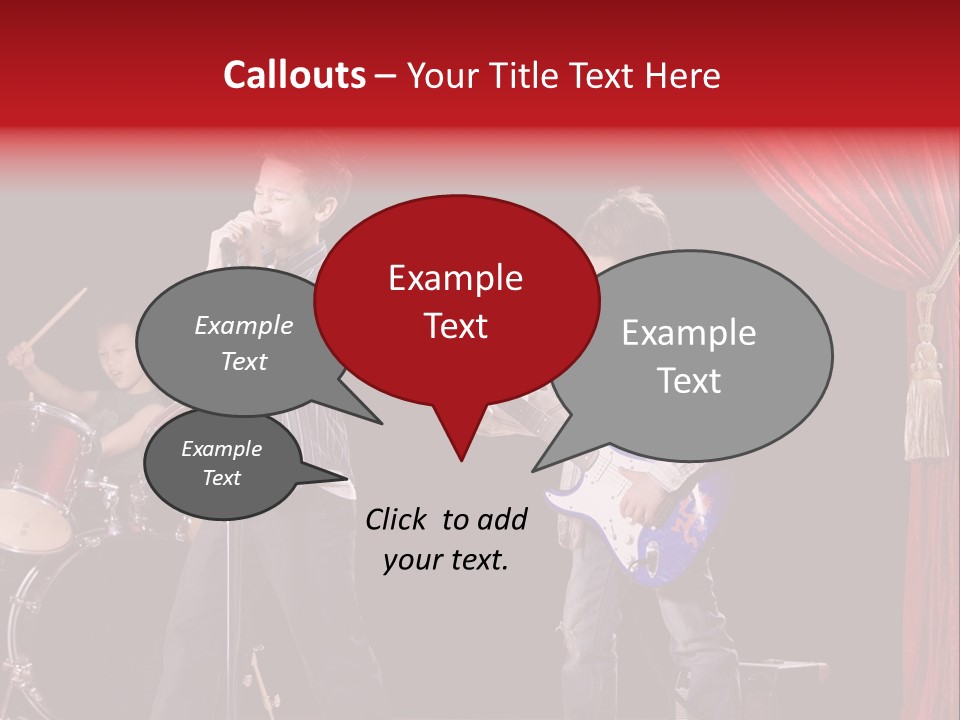 Music Musical Caucasian PowerPoint Template