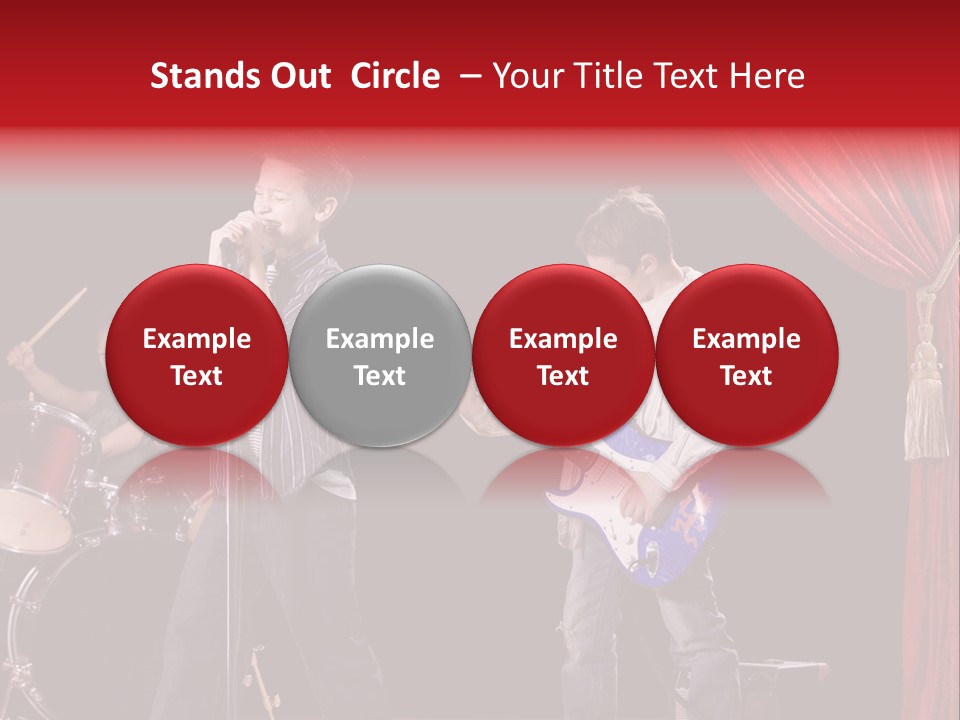 Music Musical Caucasian PowerPoint Template