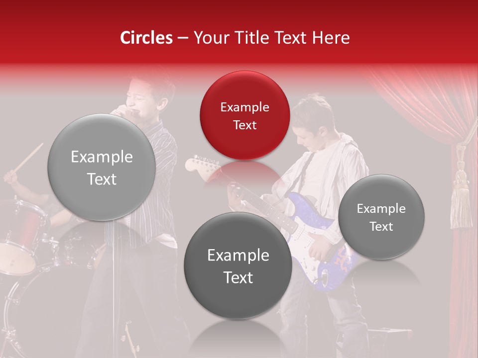 Music Musical Caucasian PowerPoint Template