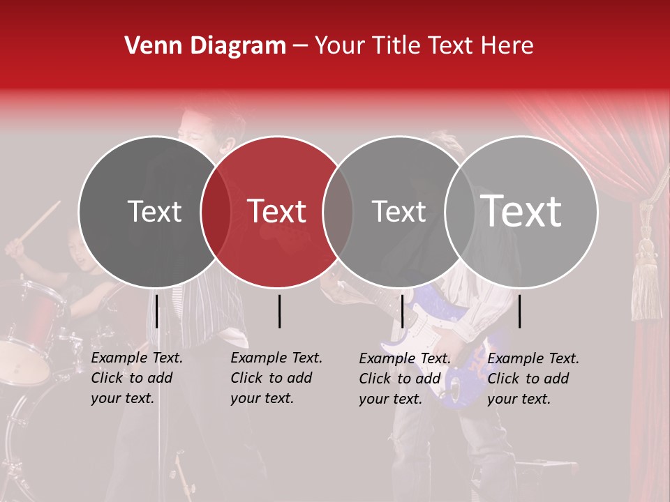 Music Musical Caucasian PowerPoint Template