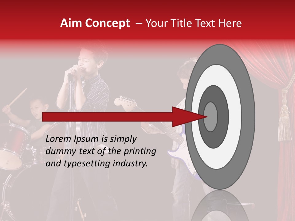 Music Musical Caucasian PowerPoint Template