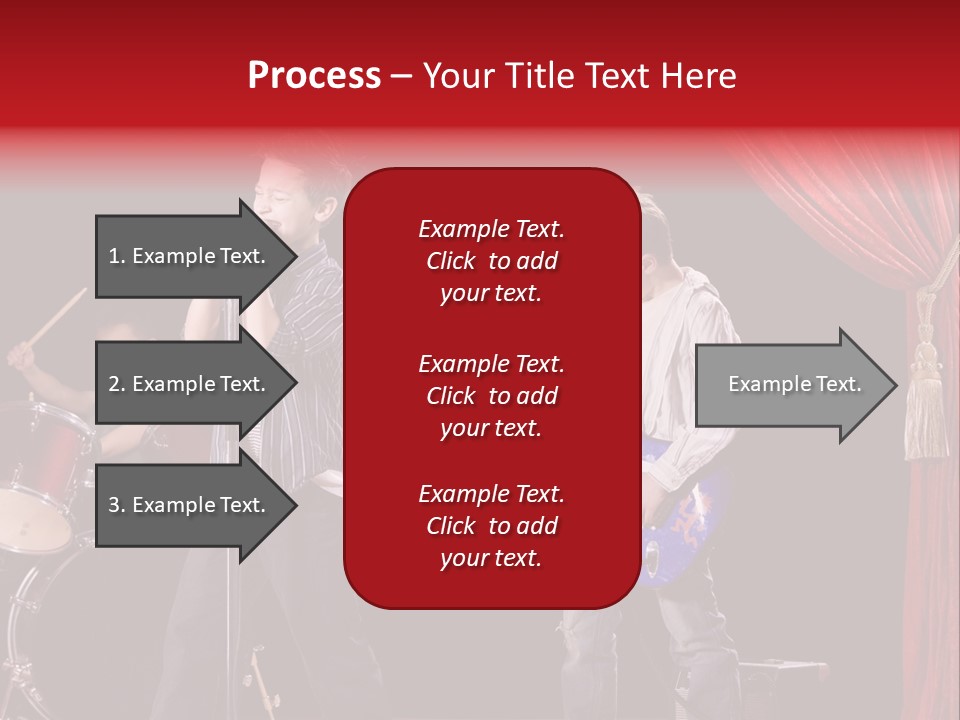 Music Musical Caucasian PowerPoint Template