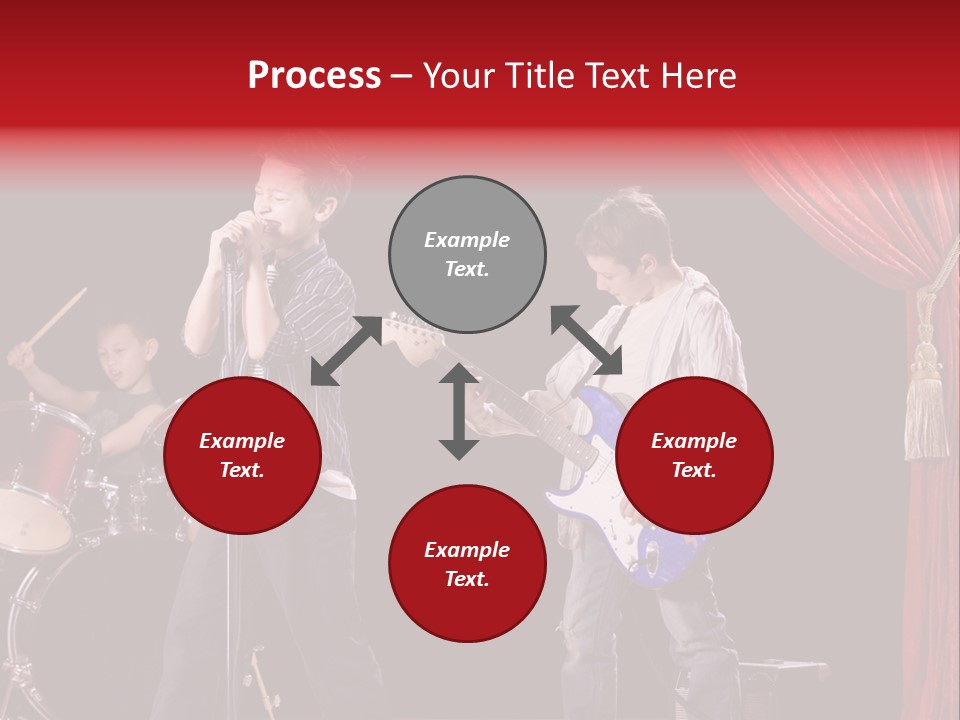 Music Musical Caucasian PowerPoint Template