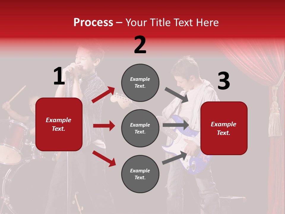 Music Musical Caucasian PowerPoint Template