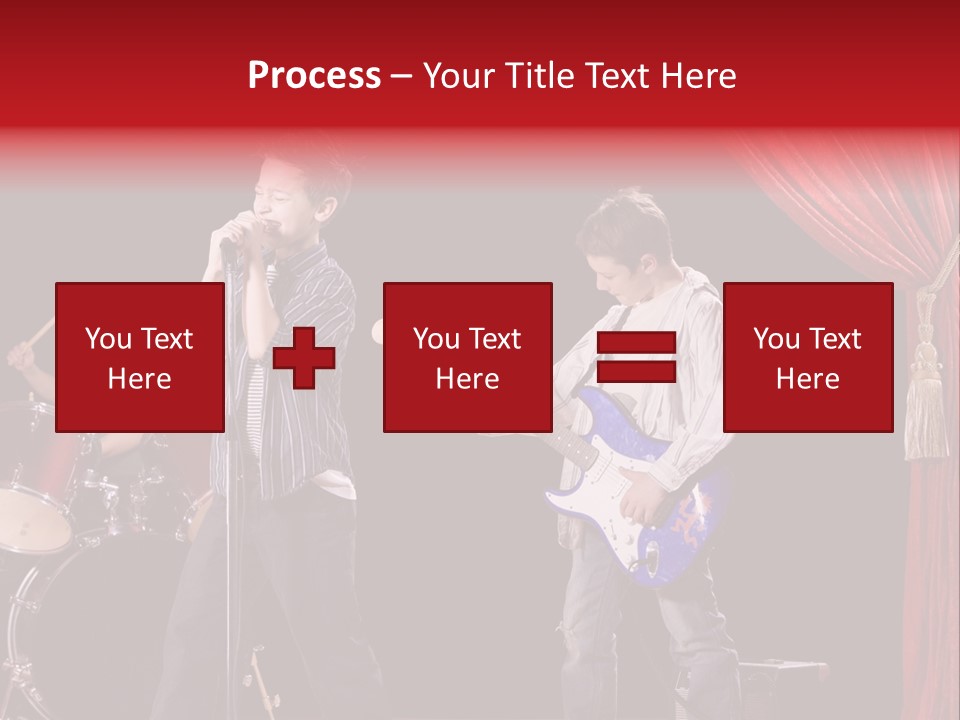 Music Musical Caucasian PowerPoint Template