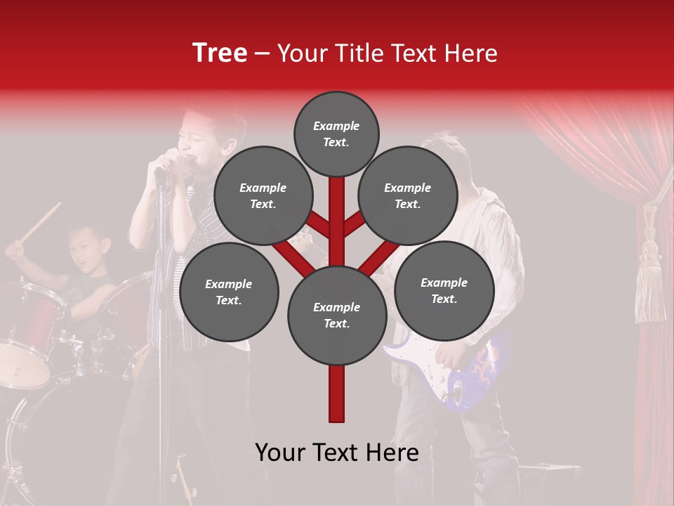 Music Musical Caucasian PowerPoint Template