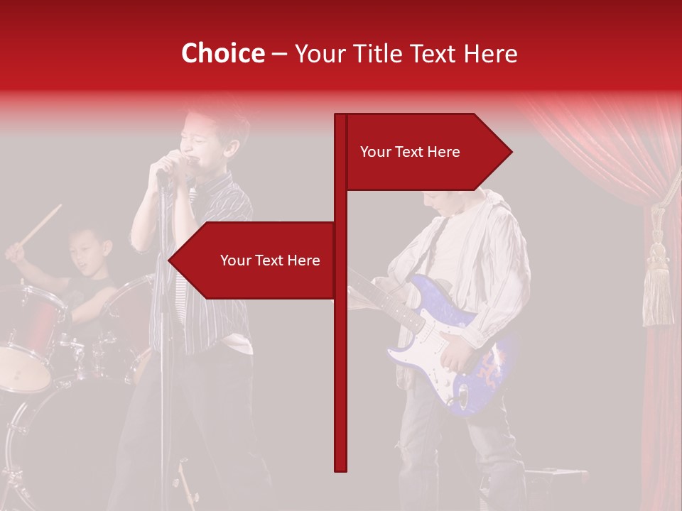 Music Musical Caucasian PowerPoint Template