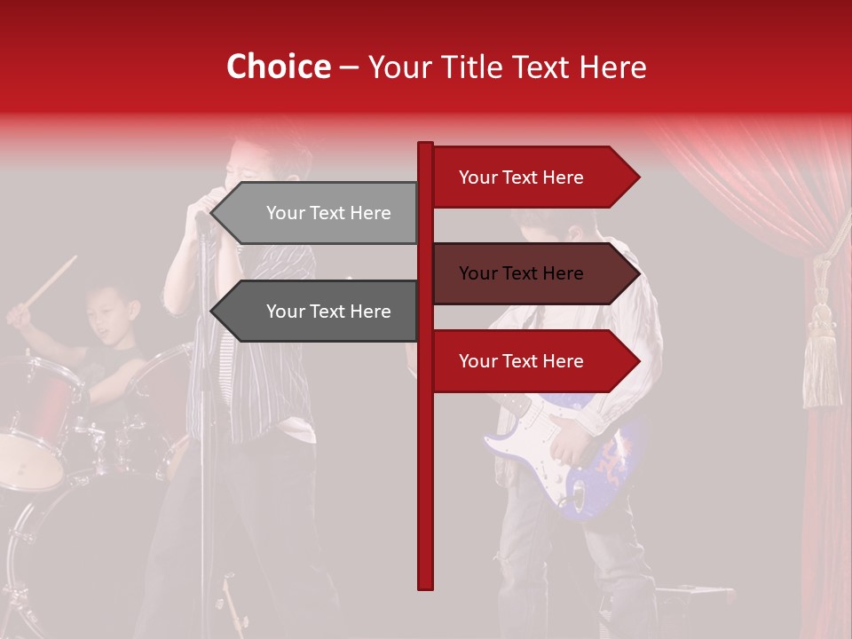 Music Musical Caucasian PowerPoint Template