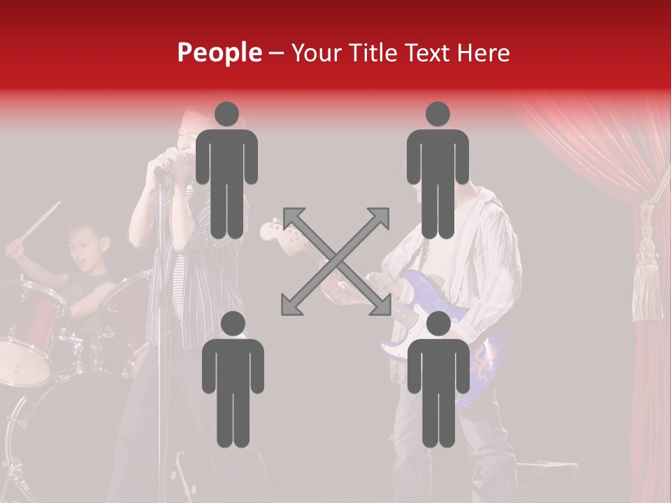 Music Musical Caucasian PowerPoint Template