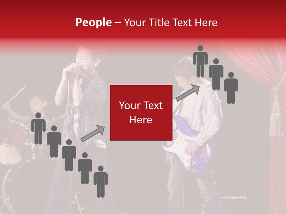 Music Musical Caucasian PowerPoint Template