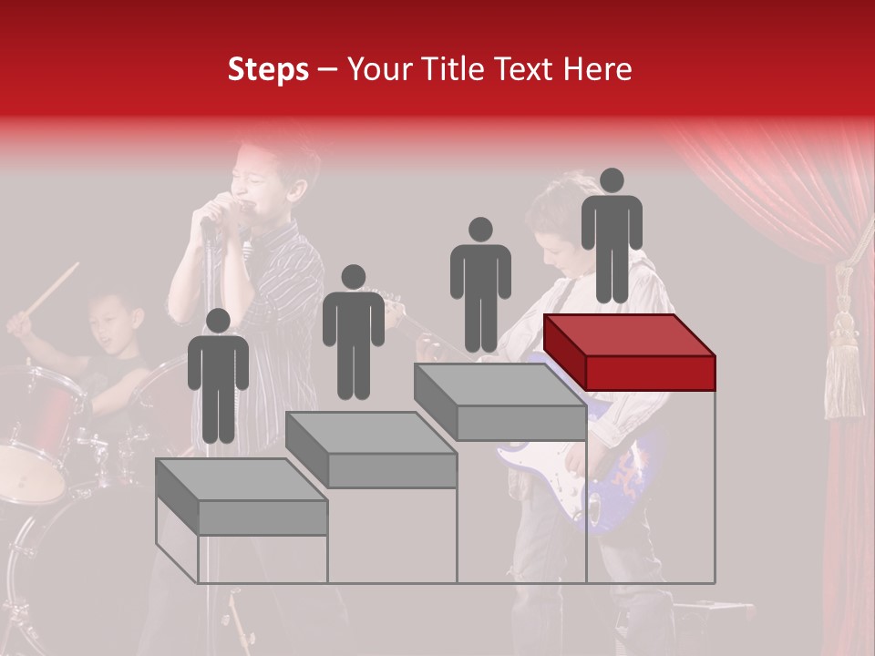 Music Musical Caucasian PowerPoint Template
