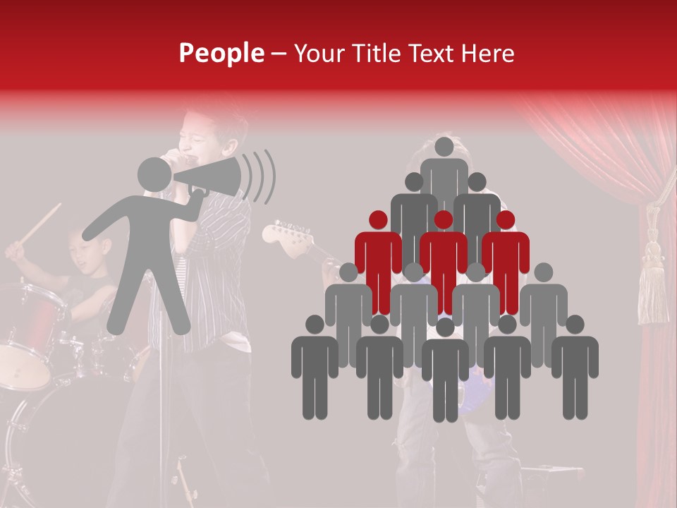 Music Musical Caucasian PowerPoint Template