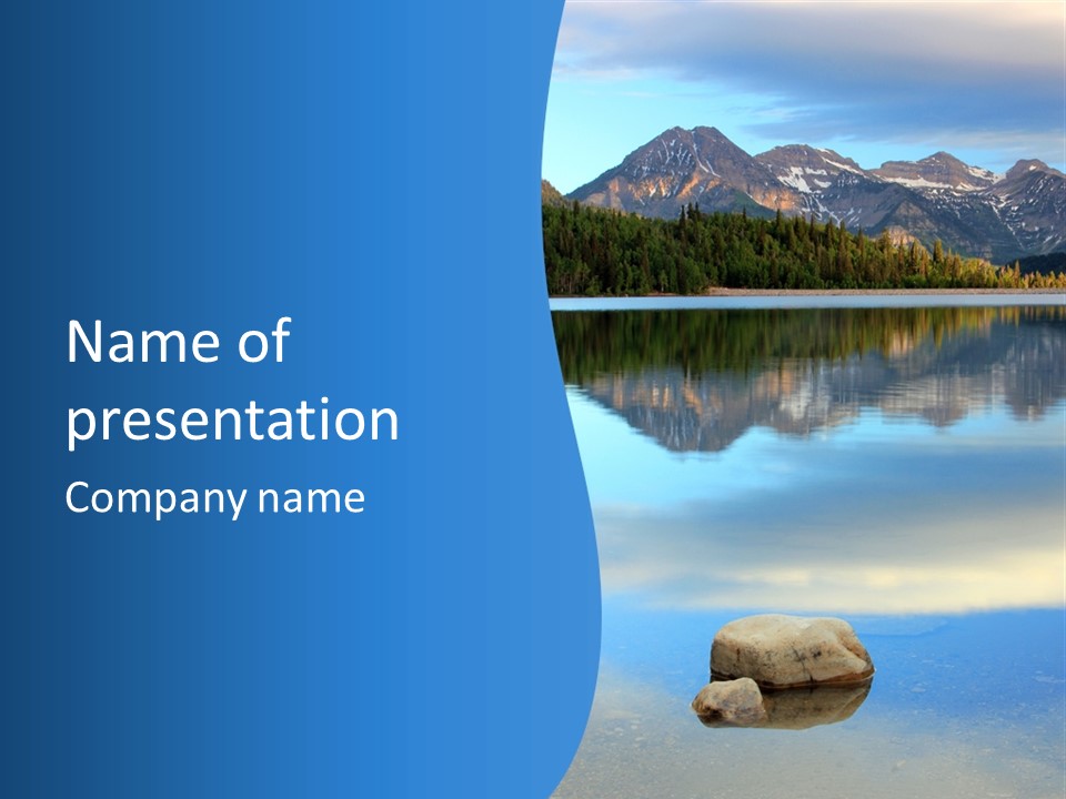 Pines Conifer Serene PowerPoint Template