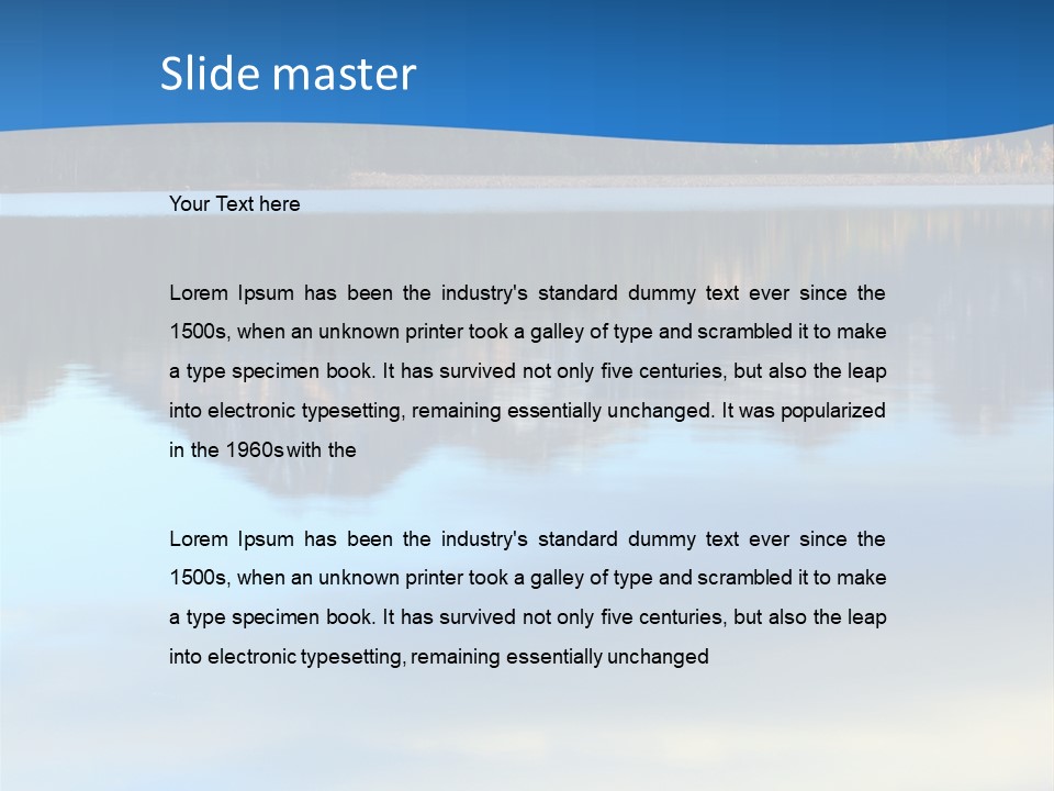 Pines Conifer Serene PowerPoint Template