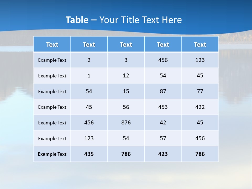 Pines Conifer Serene PowerPoint Template