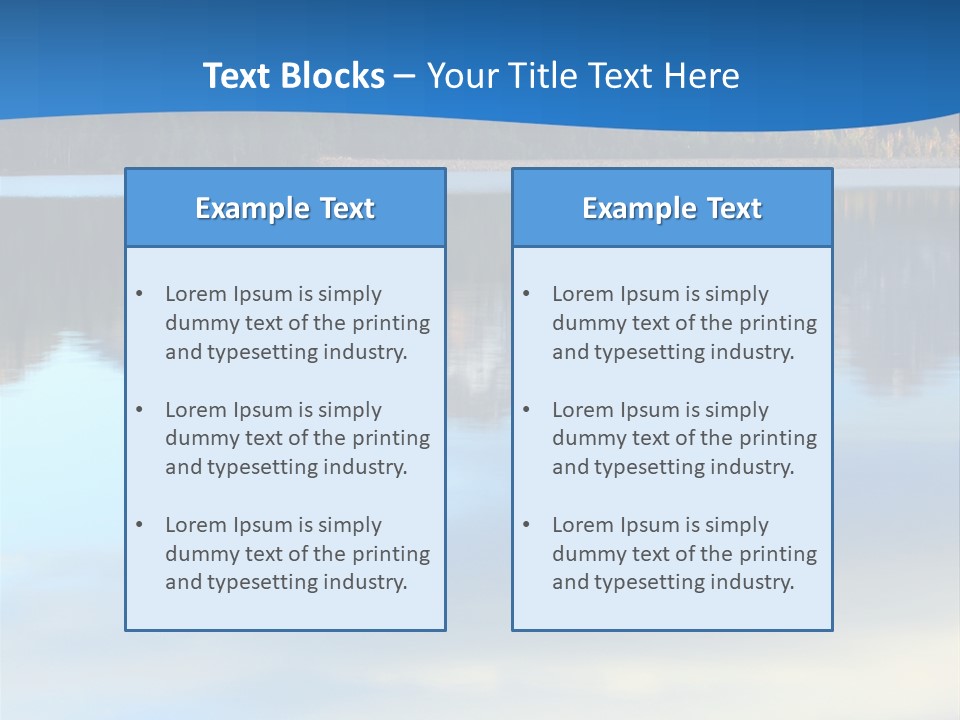 Pines Conifer Serene PowerPoint Template
