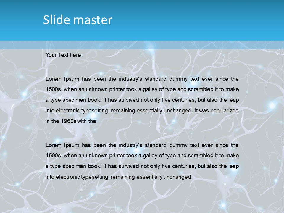 Medical Biology Neural PowerPoint Template