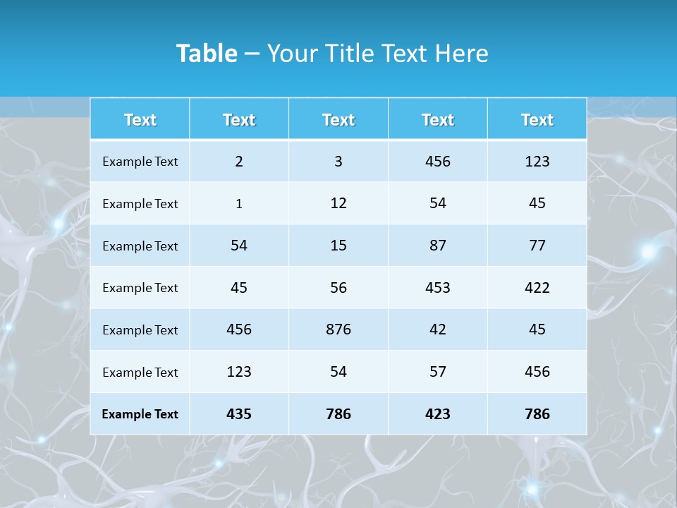 Medical Biology Neural PowerPoint Template