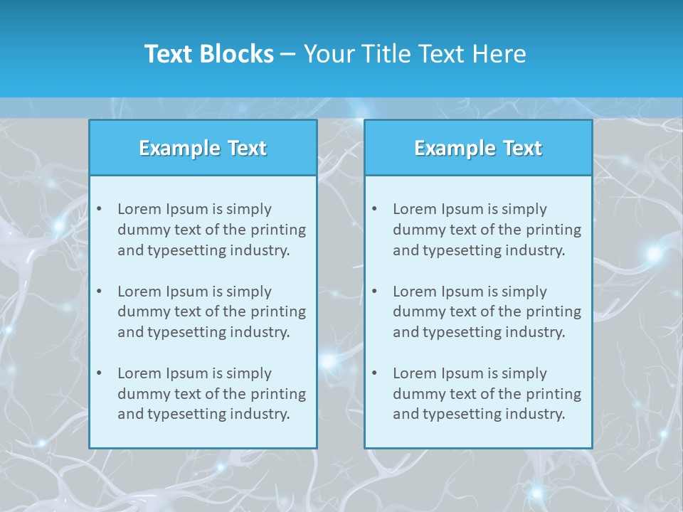 Medical Biology Neural PowerPoint Template