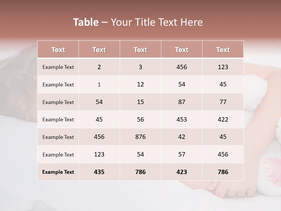 Health Daughter Happy PowerPoint Template