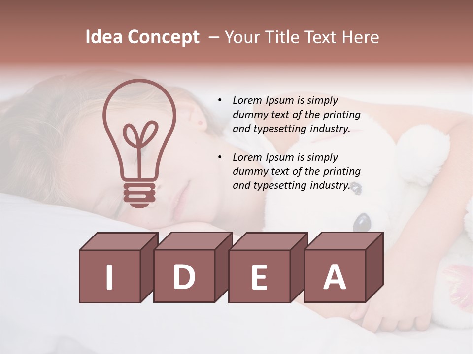 Health Daughter Happy PowerPoint Template