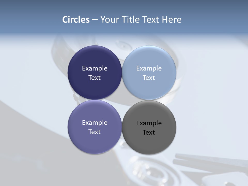 Dust Hard Hard Drive PowerPoint Template