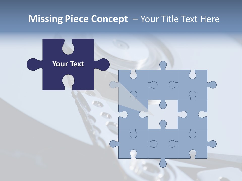 Dust Hard Hard Drive PowerPoint Template