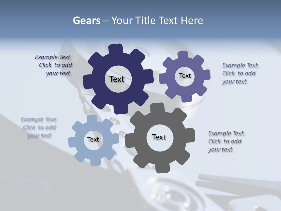 Dust Hard Hard Drive PowerPoint Template