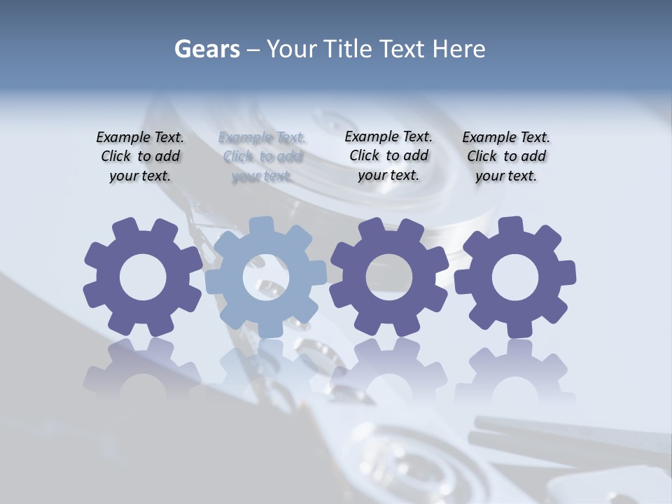 Dust Hard Hard Drive PowerPoint Template