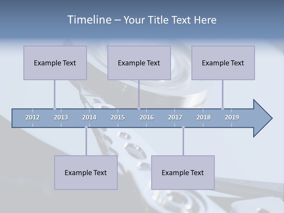 Dust Hard Hard Drive PowerPoint Template