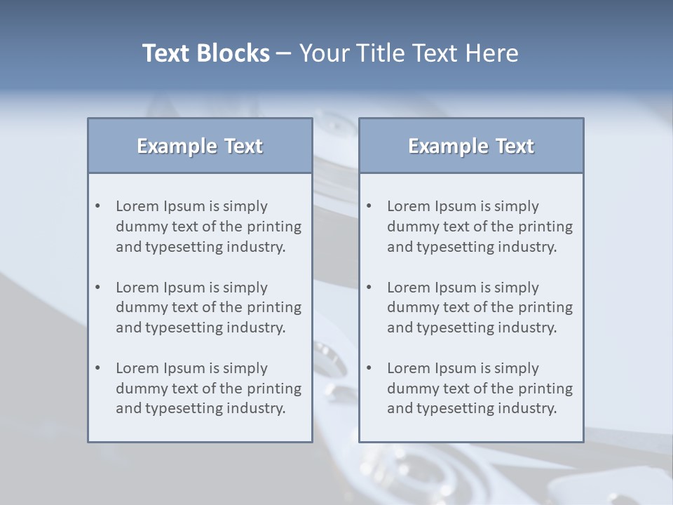 Dust Hard Hard Drive PowerPoint Template
