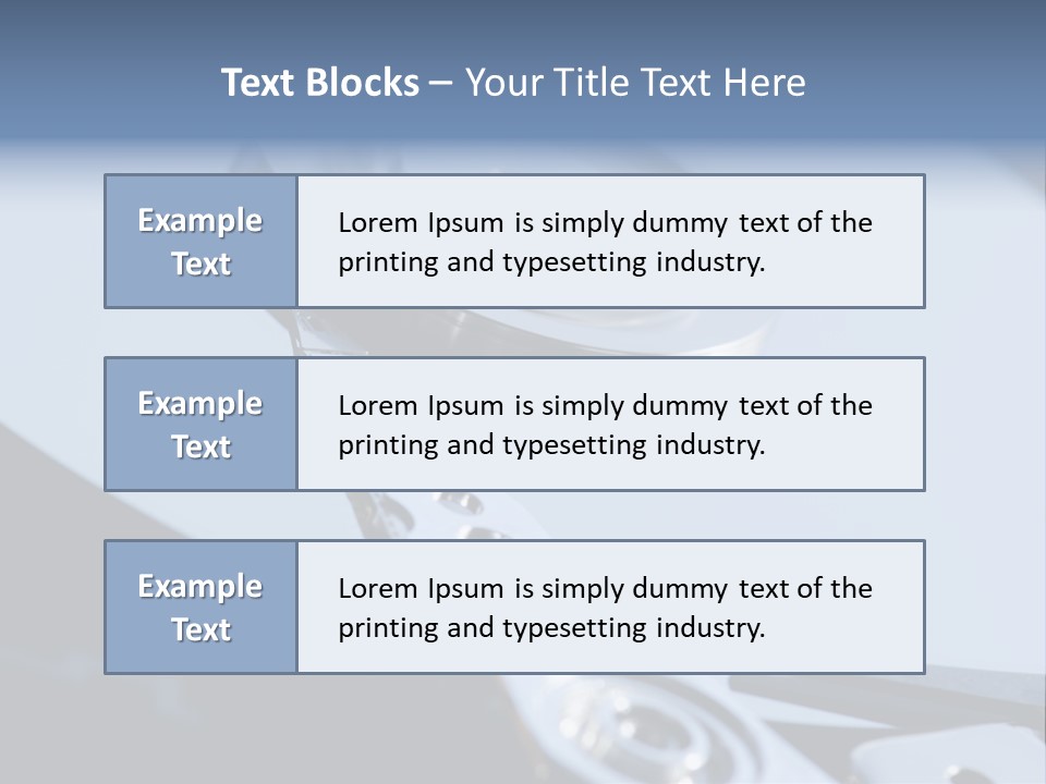 Dust Hard Hard Drive PowerPoint Template