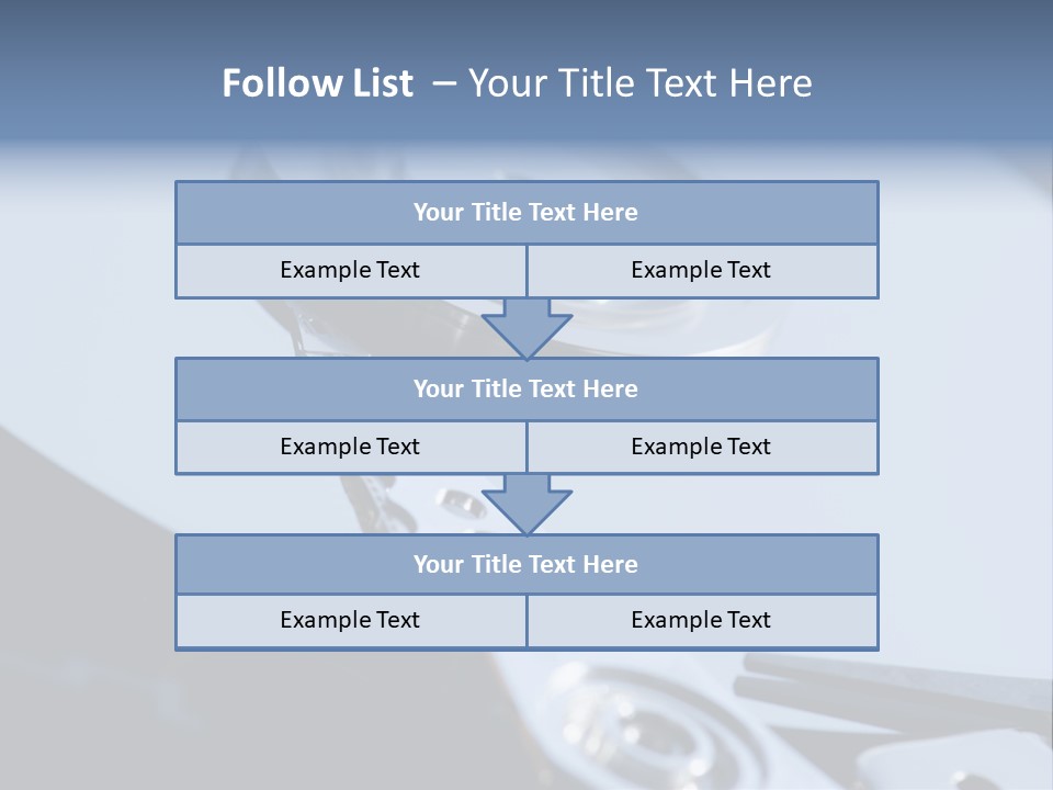 Dust Hard Hard Drive PowerPoint Template
