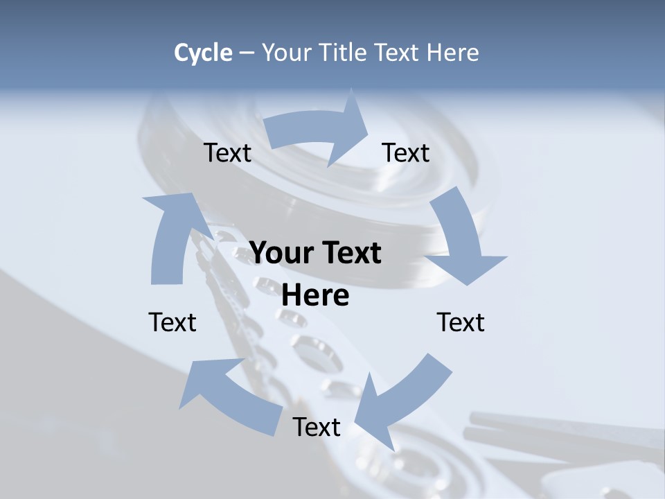 Dust Hard Hard Drive PowerPoint Template